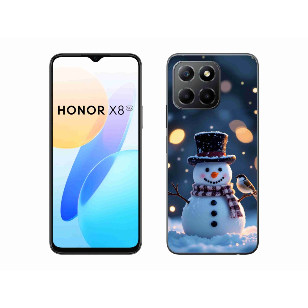 mmCase gél tok az Honor X8 5G/Honor 70 Lite készülékhez – karácsonyi hóember