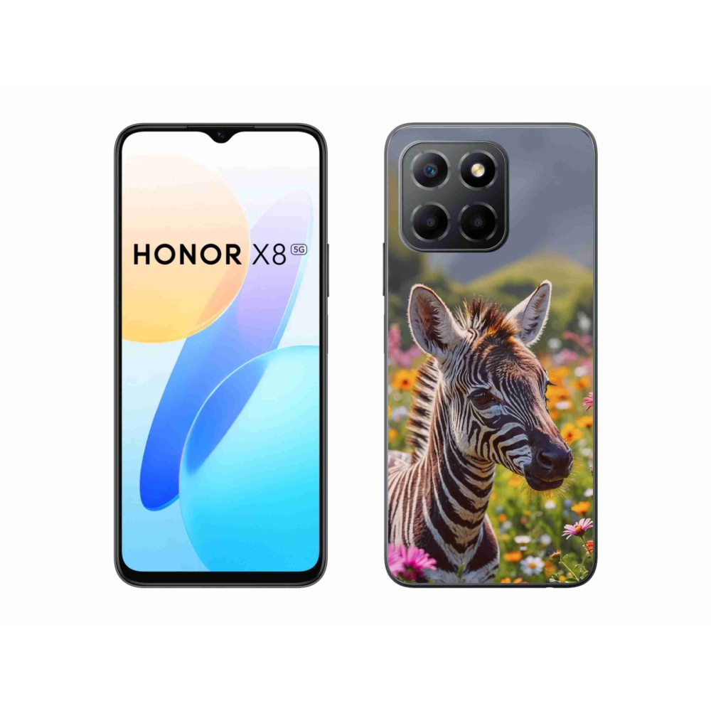 mmCase géltok az Honor X8 5G/Honor 70 Lite készülékhez – zebra a réten