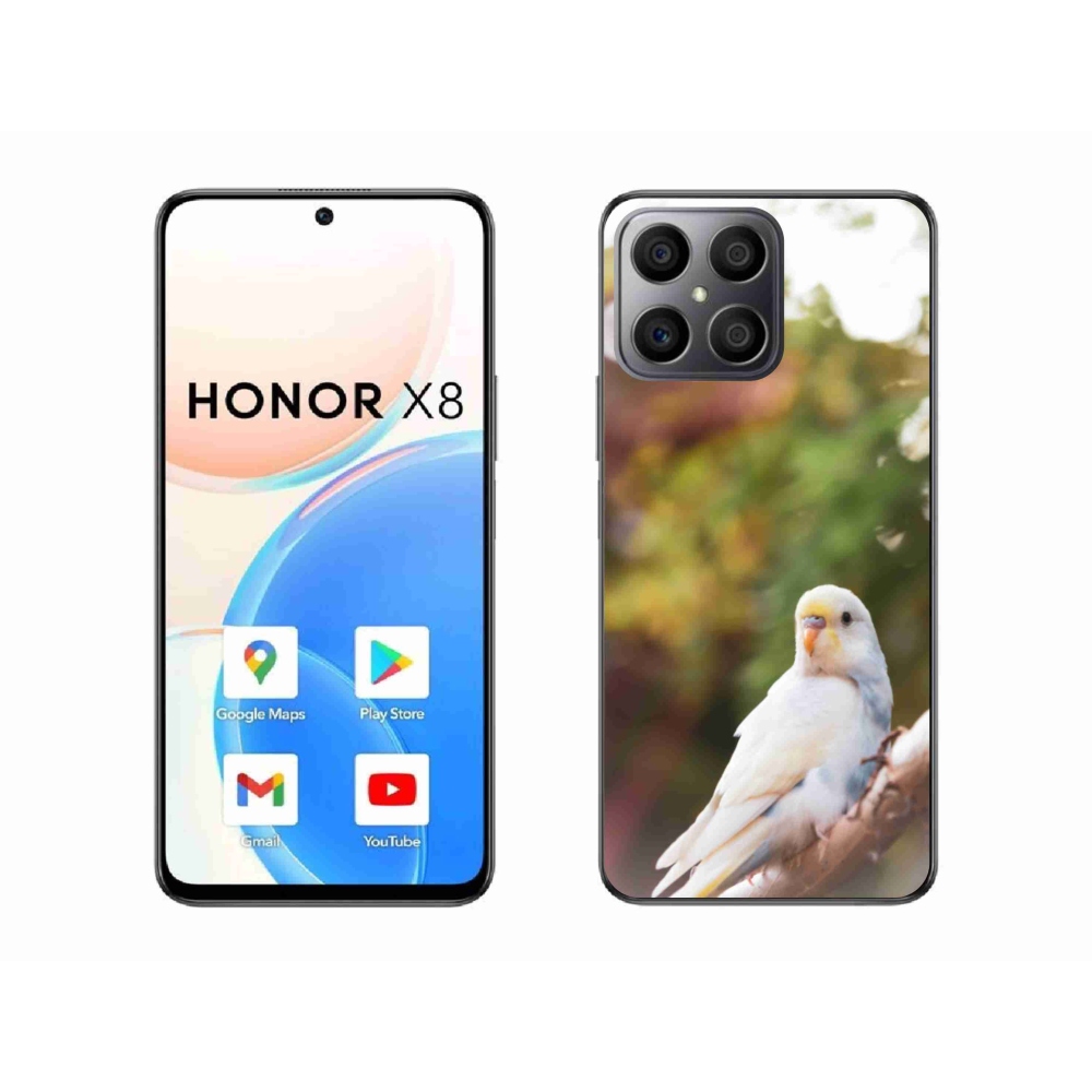 Zselés borítás mmCase a Honor X8-hoz - andulka fehér