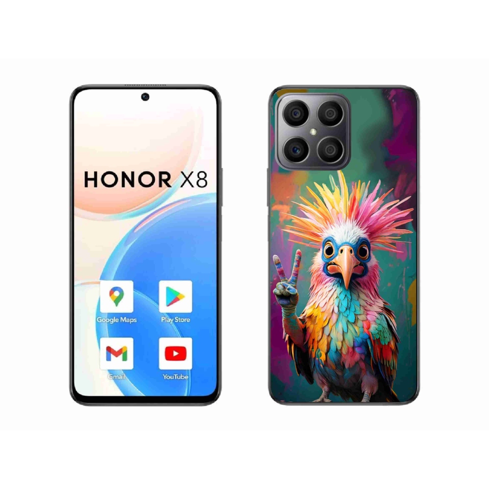 Zselés borítás mmCase a Honor X8-hoz - színes lázadó