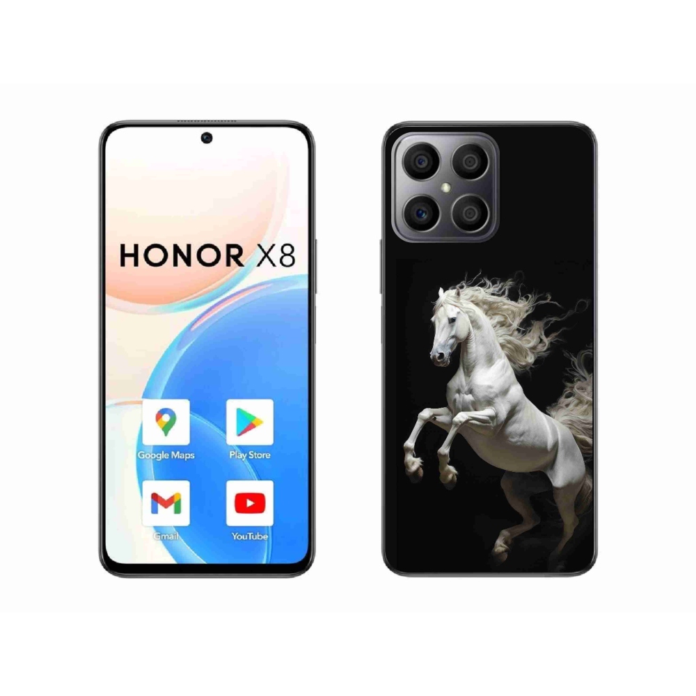 Zselés borítás mmCase a Honor X8-hoz - fehér ló 4