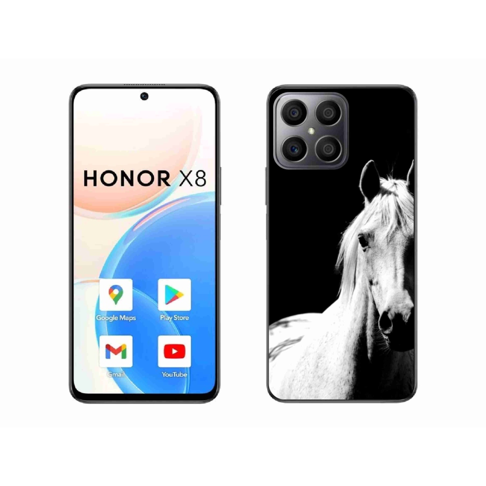 Zselés borítás mmCase a Honor X8-hoz - fehér ló 5