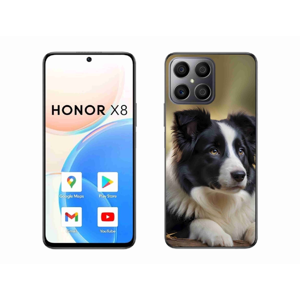 Zselés borítás mmCase a Honor X8-hoz - border colie 2