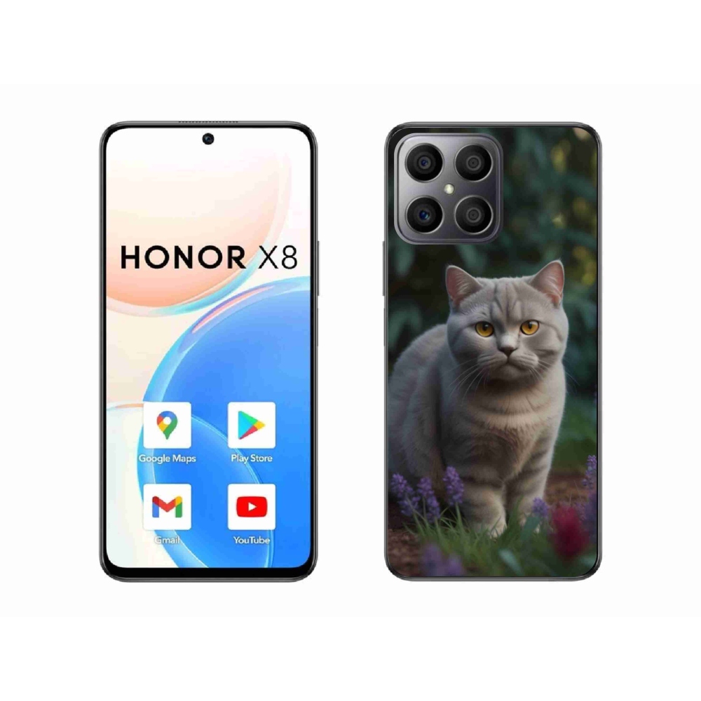 Zselés borítás mmCase a Honor X8-hoz - brit macska