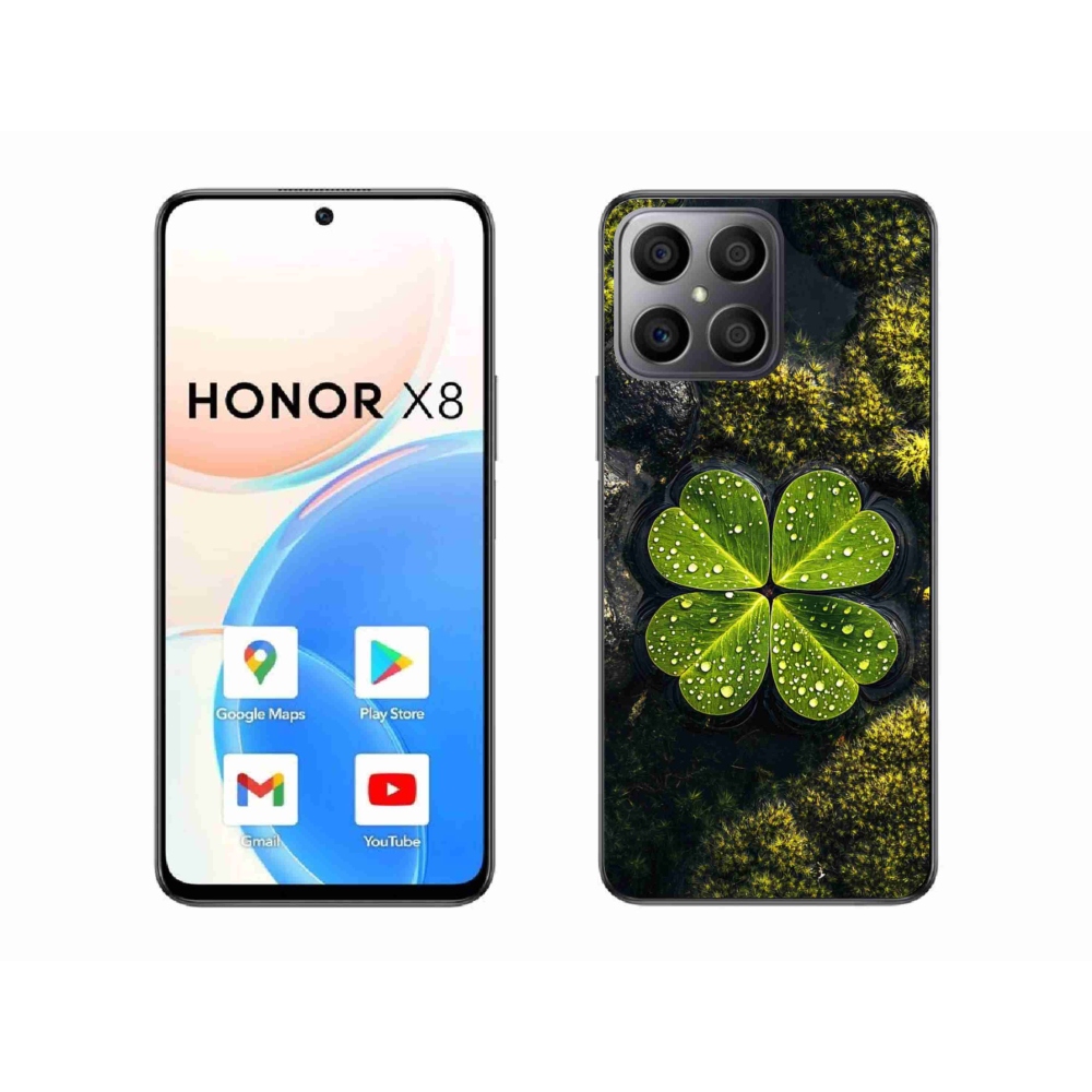 Zselés borítás mmCase a Honor X8-hoz - négylevelű lóhere