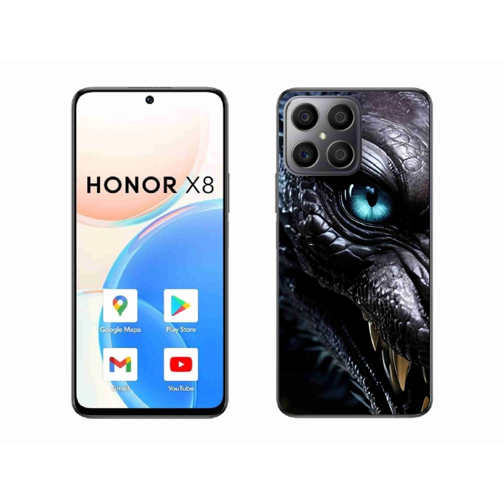 Zselés borítás mmCase a Honor X8-hoz - sárkány nézet