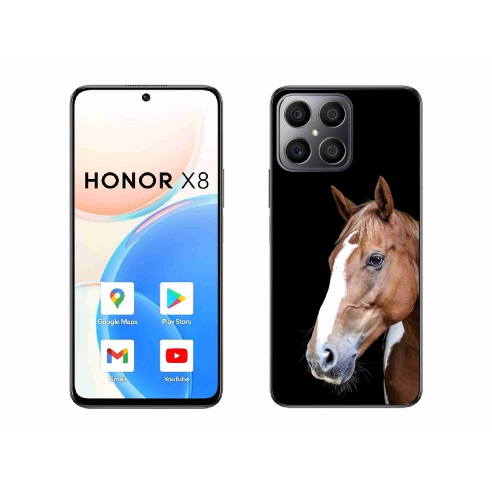 Zselés borítás mmCase a Honor X8-hoz - barna ló 3