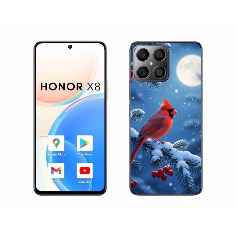 Zselés borítás mmCase a Honor X8-hoz - kardinálpiros színű