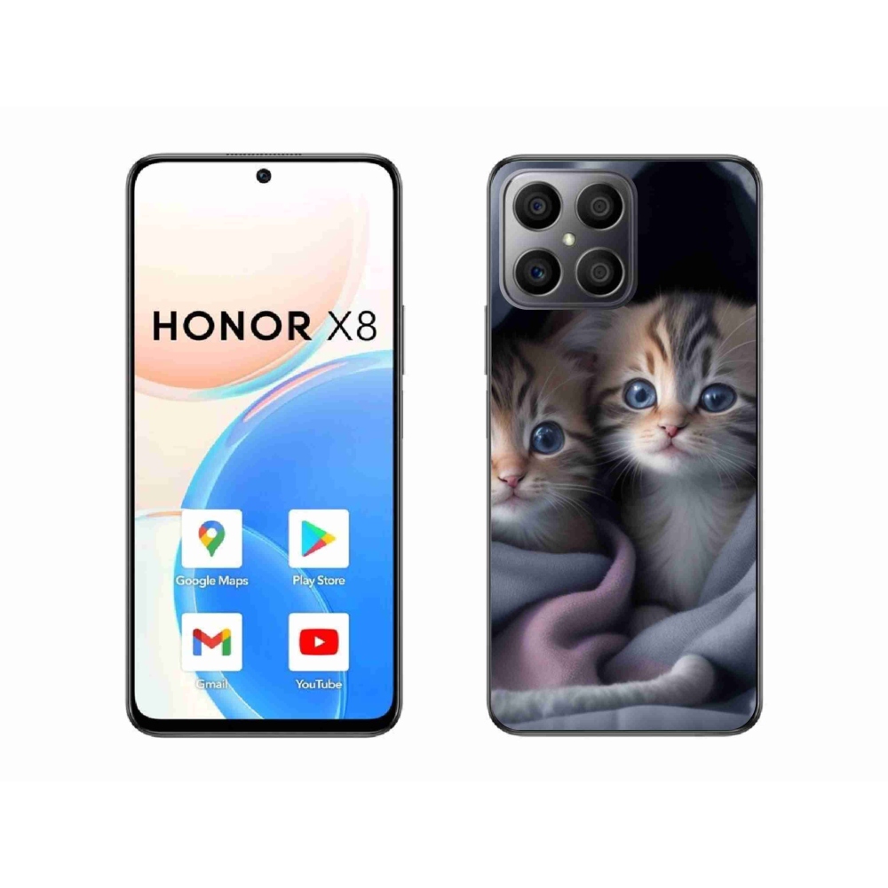 Zselés borítás mmCase a Honor X8-hoz - cat duo 2