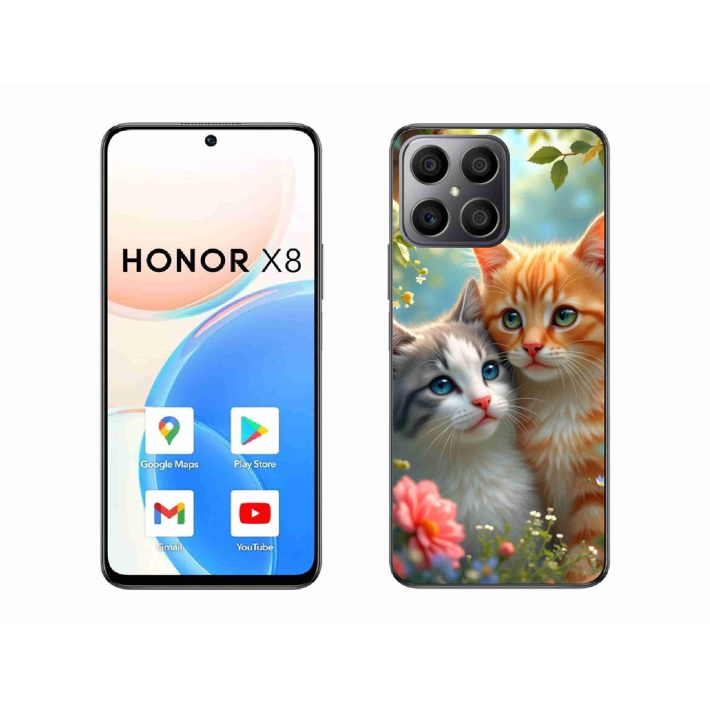 Gél borítás mmCase a Honor X8-hoz - cat love 2