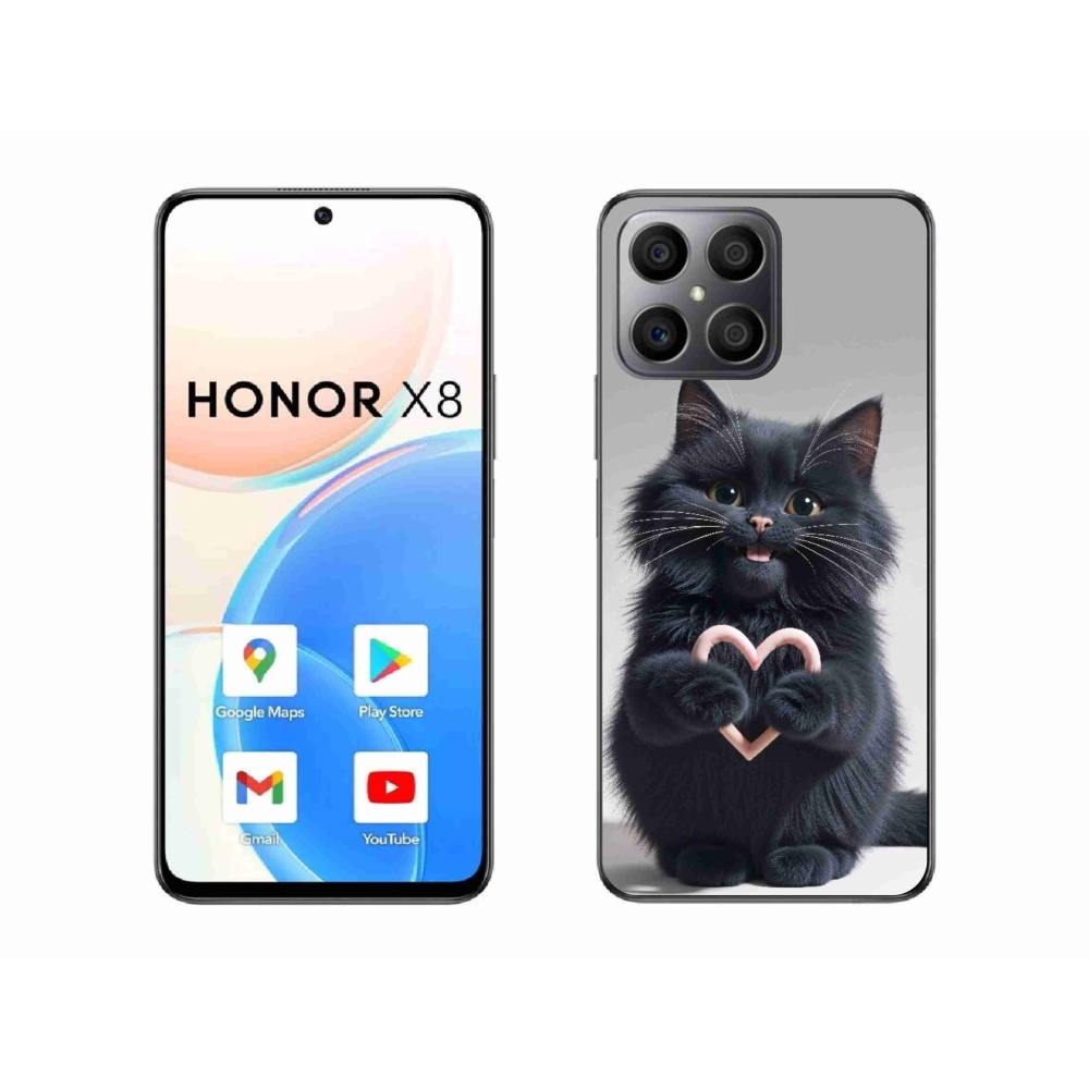 Gél borítás mmCase a Honor X8-hoz - cat love 3