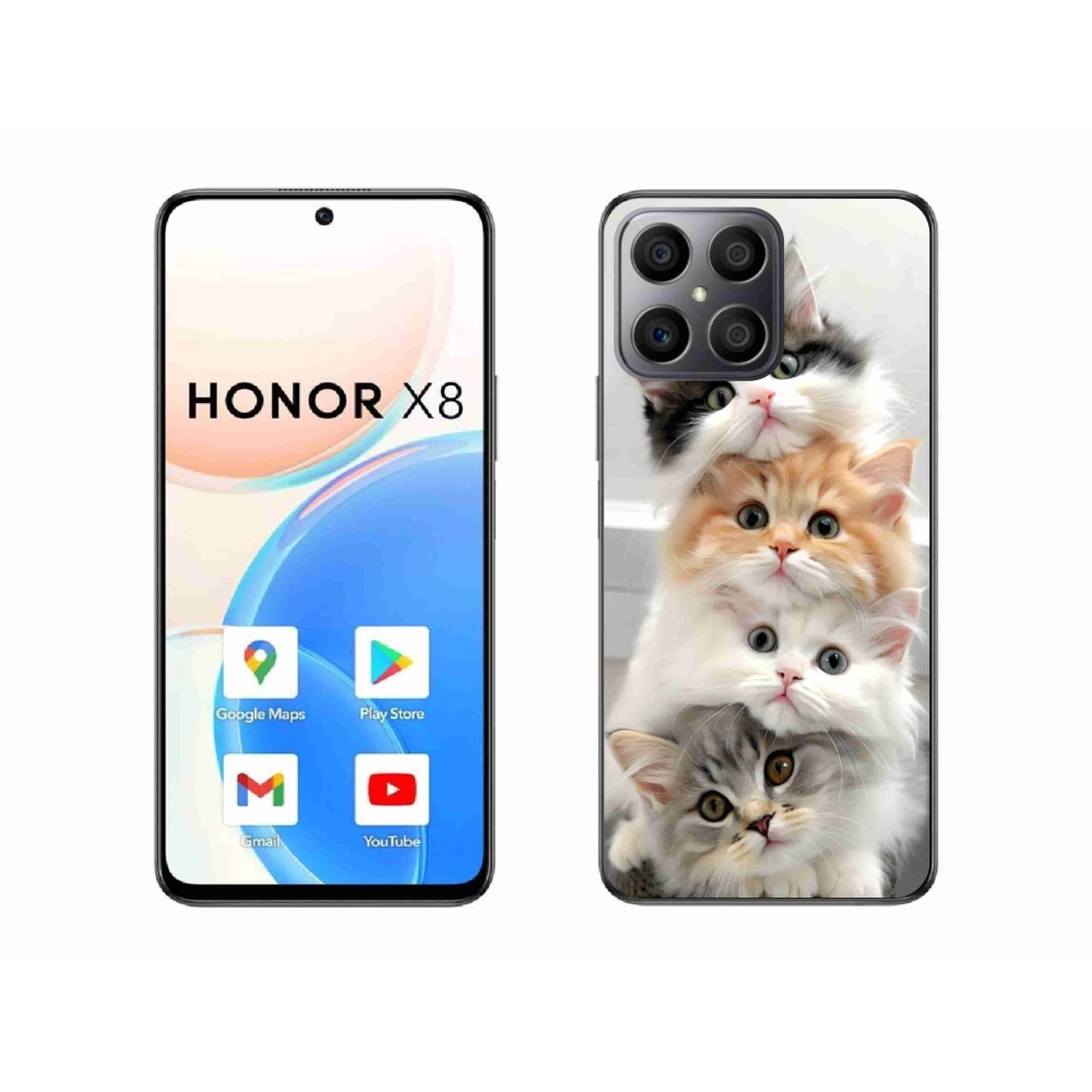 Zselés borítás mmCase a Honor X8-hoz - cat csoporthoz