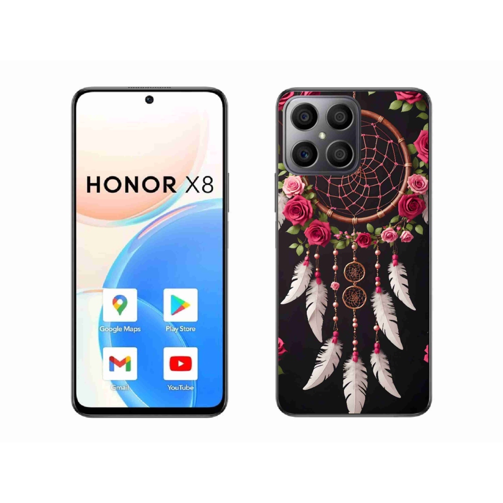 Gél borítás mmCase a Honor X8-hoz - álomfogó rózsákkal