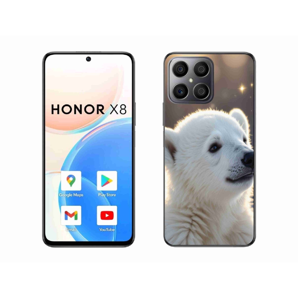 Zselés borítás mmCase a Honor X8-hoz - jegesmedve
