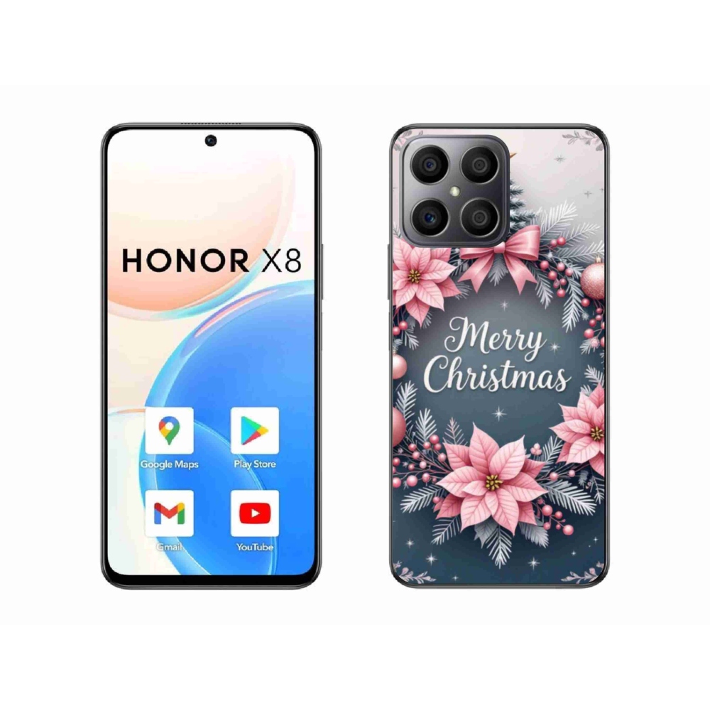 Gél borító mmCase a Honor X8-hoz - boldog karácsonyt!