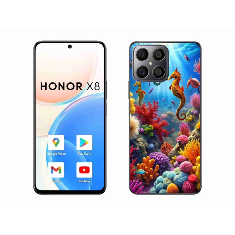 Zselés borítás mmCase a Honor X8-hoz - Sea World 3