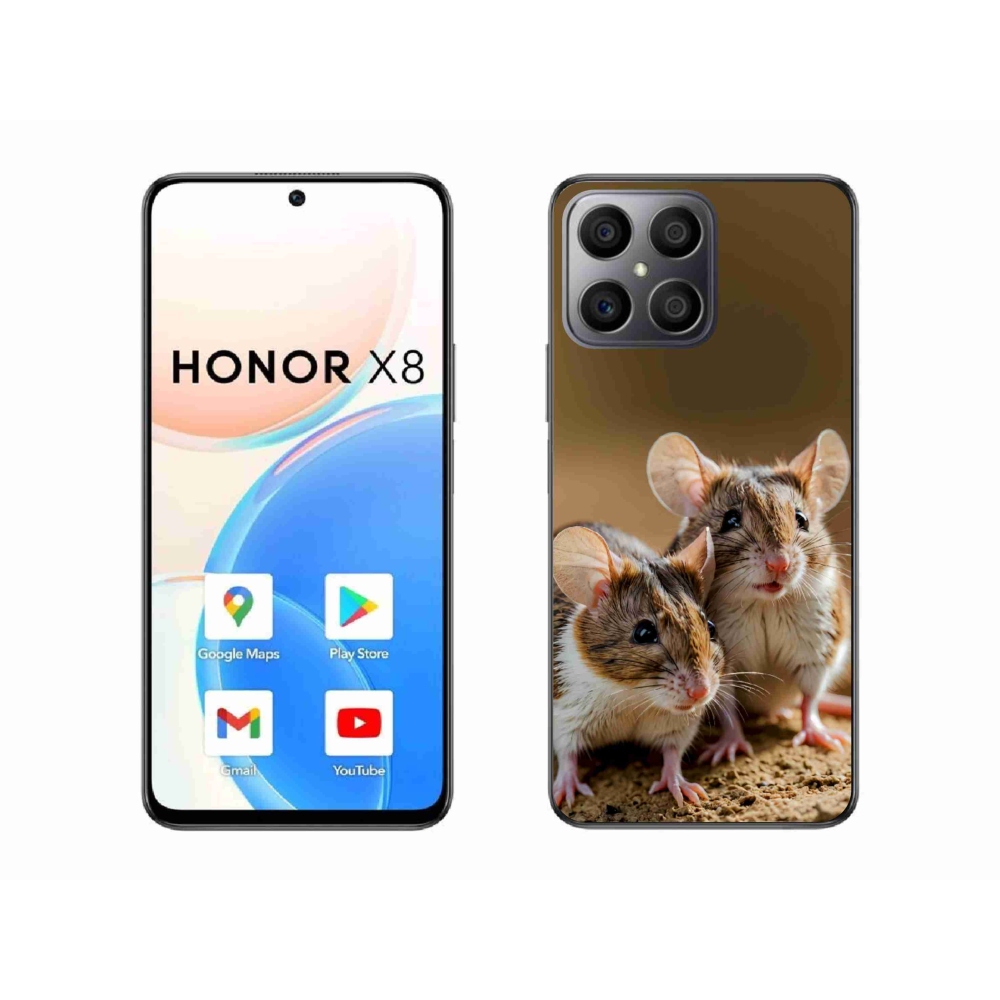 Zselés borítás mmCase a Honor X8-hoz - egér duo