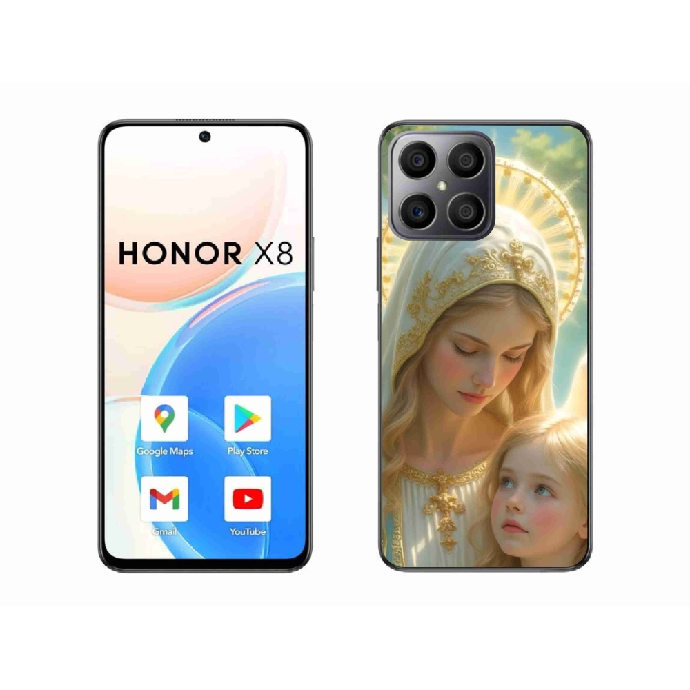 Gél borítás mmCase a Honor X8-hoz - Vallásos motívum 2