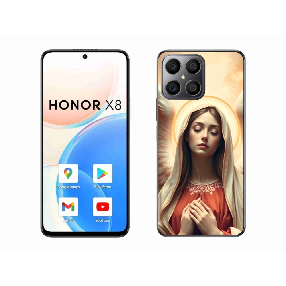Gél borító mmCase a Honor X8-hoz - vallási téma