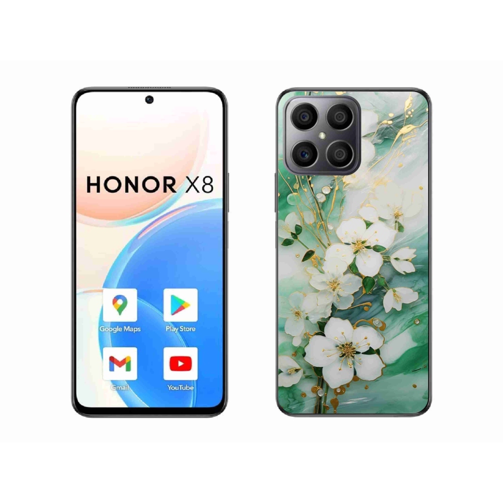 Gél borító mmCase a Honor X8-hoz - finom virágok