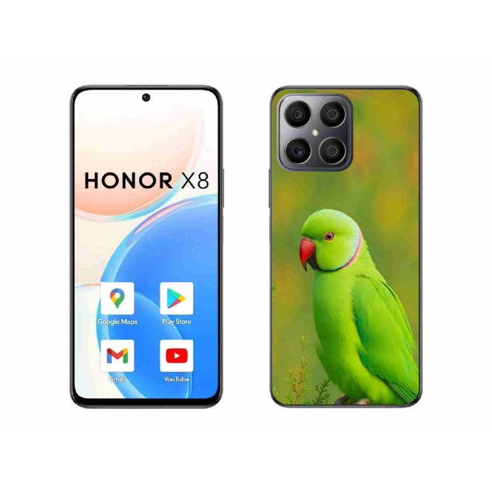 Zselés borítás mmCase a Honor X8-hoz - papagáj Alexander 2