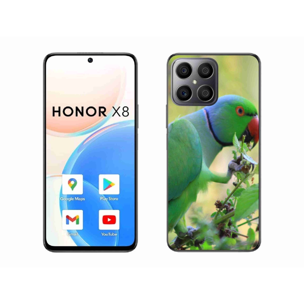 Zselés borítás mmCase a Honor X8-hoz - papagáj alexandr