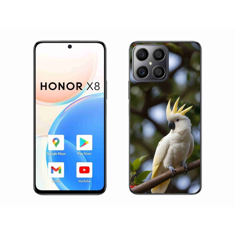 Zselés borítás mmCase a Honor X8-hoz - papagáj kakadu 3