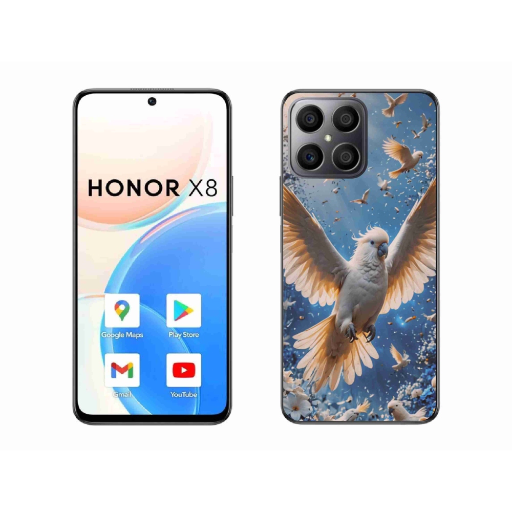 Gél borítás mmCase a Honor X8-hoz - papagáj kakadu