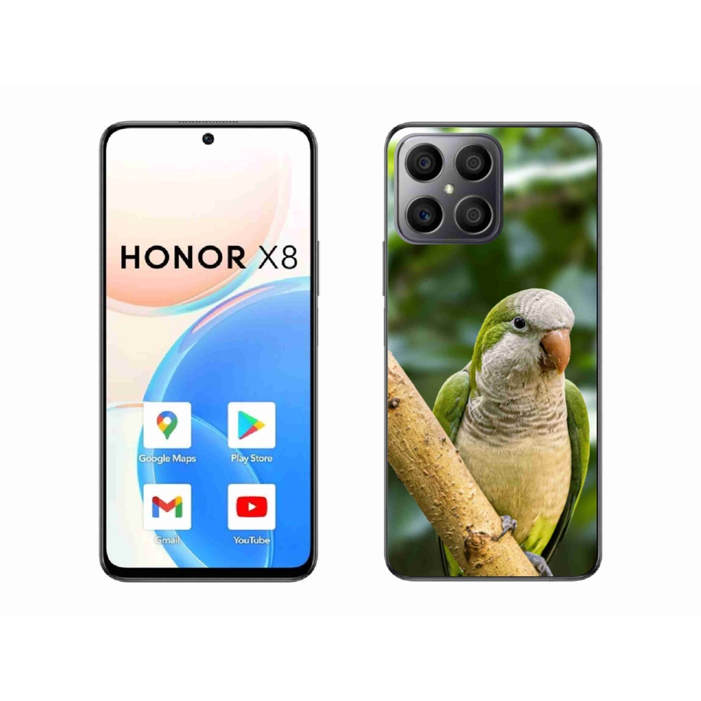 Zselés borítás mmCase a Honor X8-hoz - papagáj