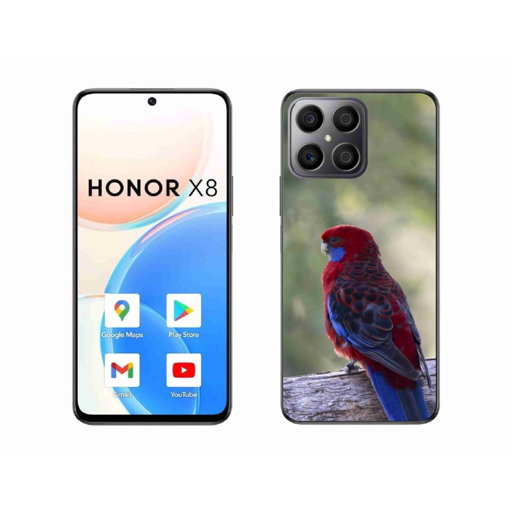 Zselés borítás mmCase a Honor X8-hoz - papagáj rosela