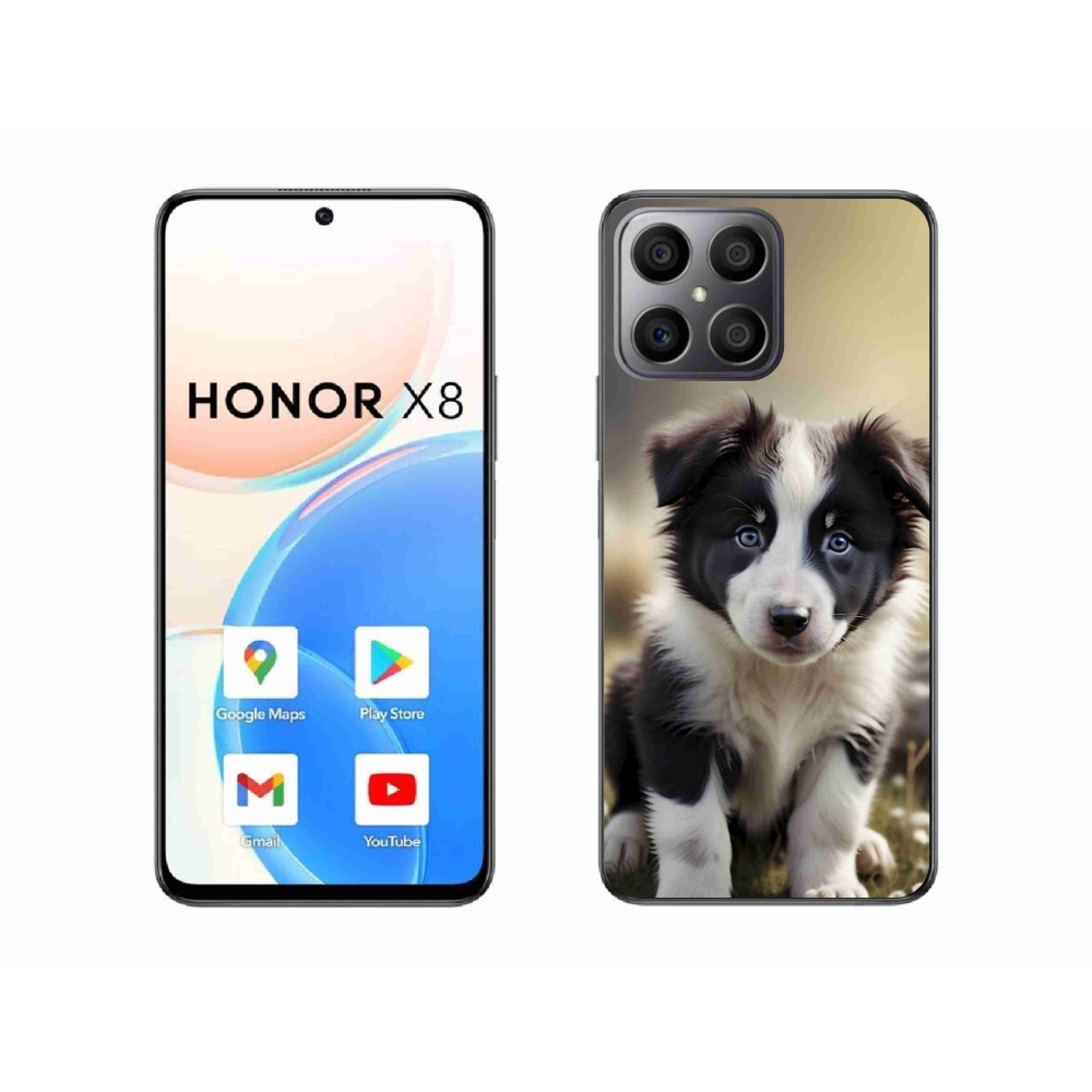 Gél borító mmCase a Honor X8-hoz - aranyos border collie