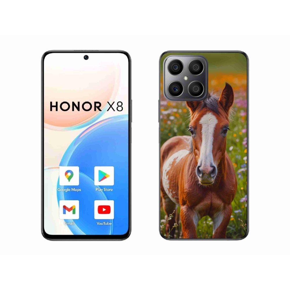 Gél borító mmCase a Honor X8-hoz - aranyos csikó
