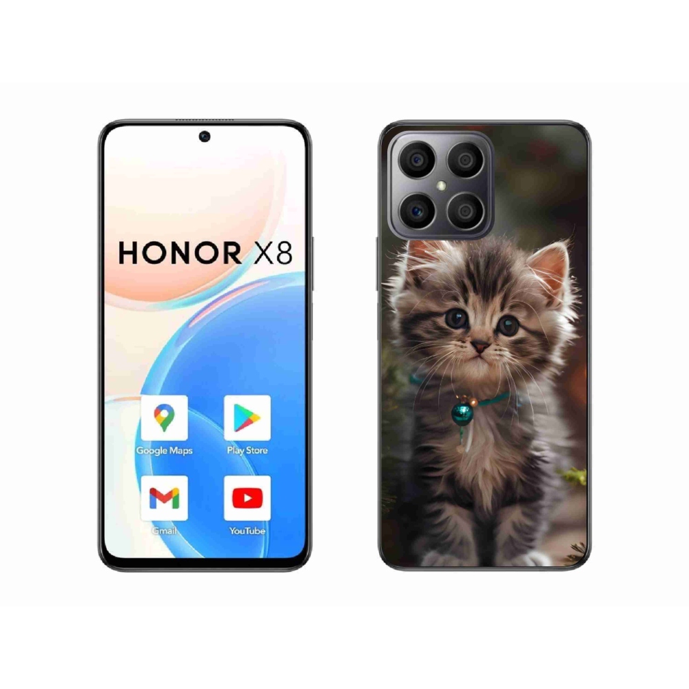Gél borító mmCase a Honor X8-hoz - aranyos cica 11