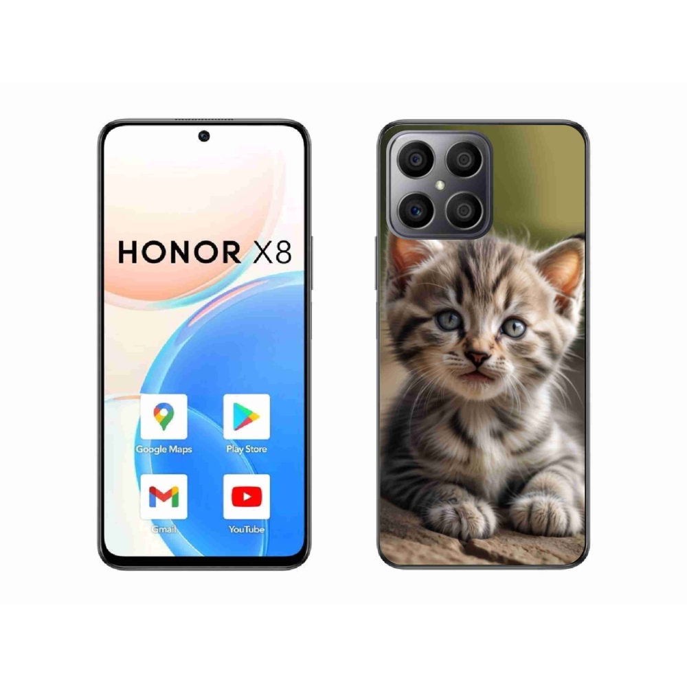 Gél borító mmCase a Honor X8-hoz - aranyos cica 9