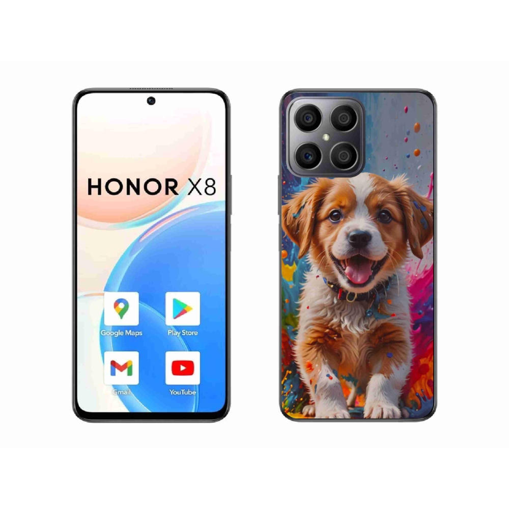 Gél borítás mmCase a Honor X8-hoz - aranyos kiskutya 3