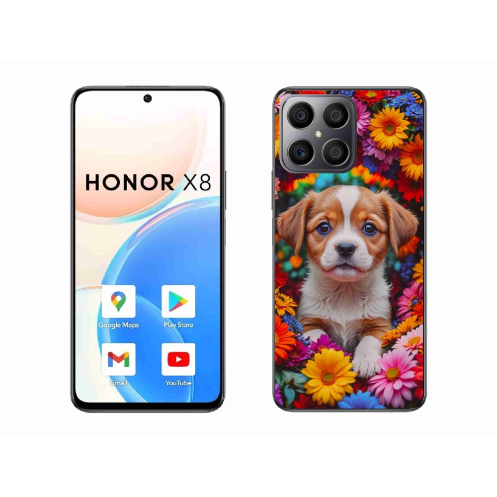 Gél borítás mmCase a Honor X8-hoz - aranyos kiskutya
