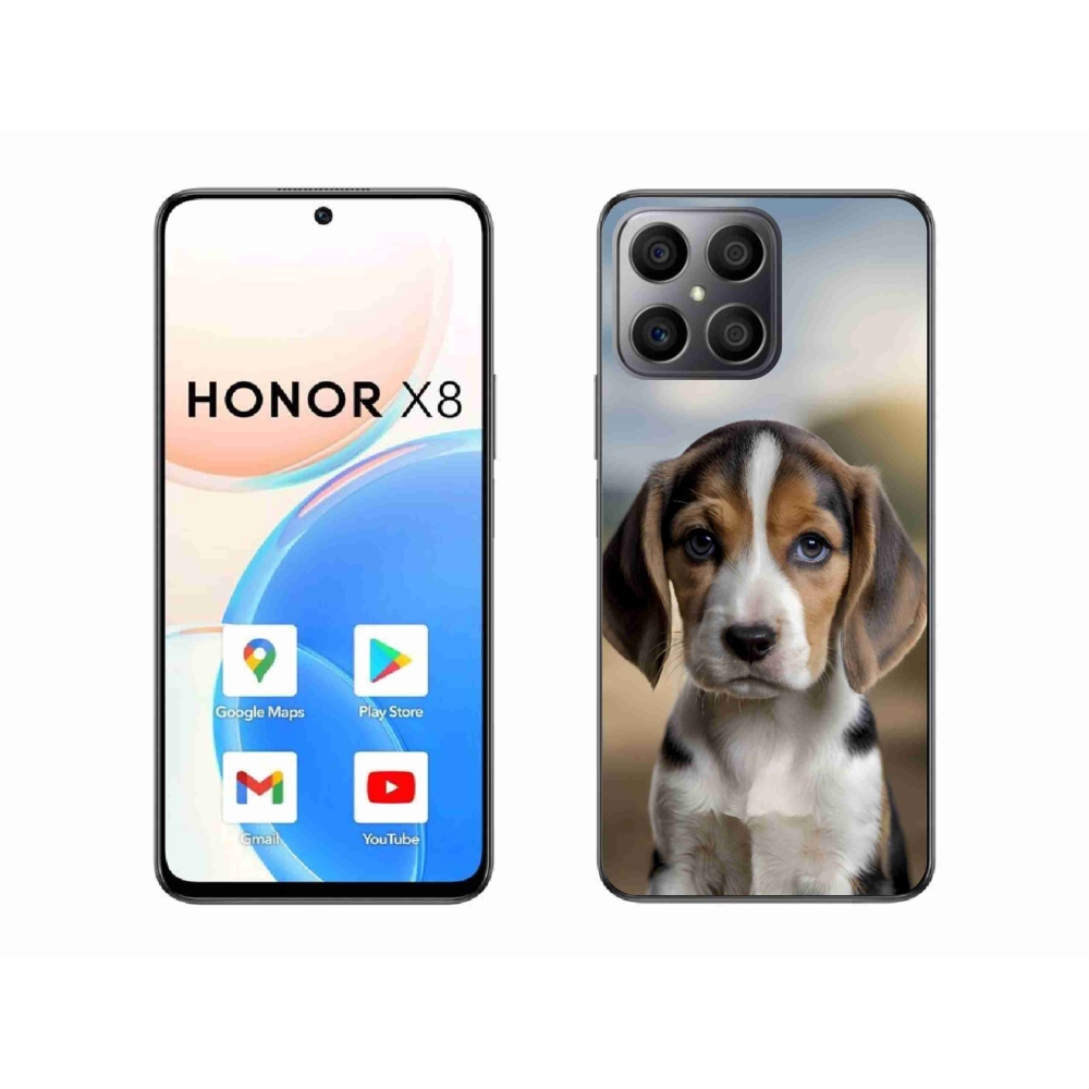Gél borítás mmCase a Honor X8-hoz - aranyos beagle