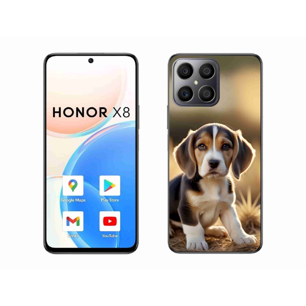 Gél borítás mmCase a Honor X8-hoz - aranyos beagle