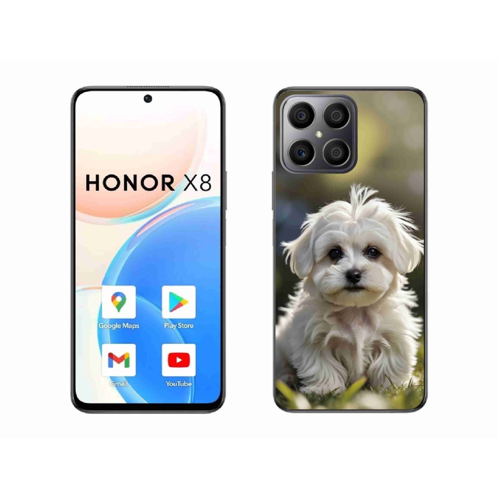 Gél borítás mmCase a Honor X8-hoz - aranyos máltai kutya