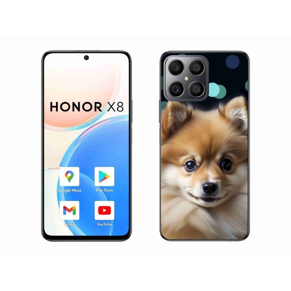 Zselés borítás mmCase a Honor X8-hoz - aranyos pomerániai kutya