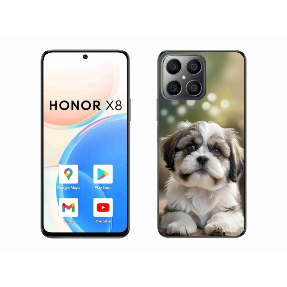 Gél borítás mmCase a Honor X8-hoz - aranyos shih-tzu