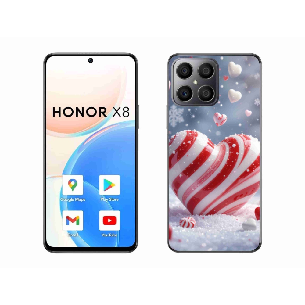 Gél borítás mmCase a Honor X8-hoz - édes szív