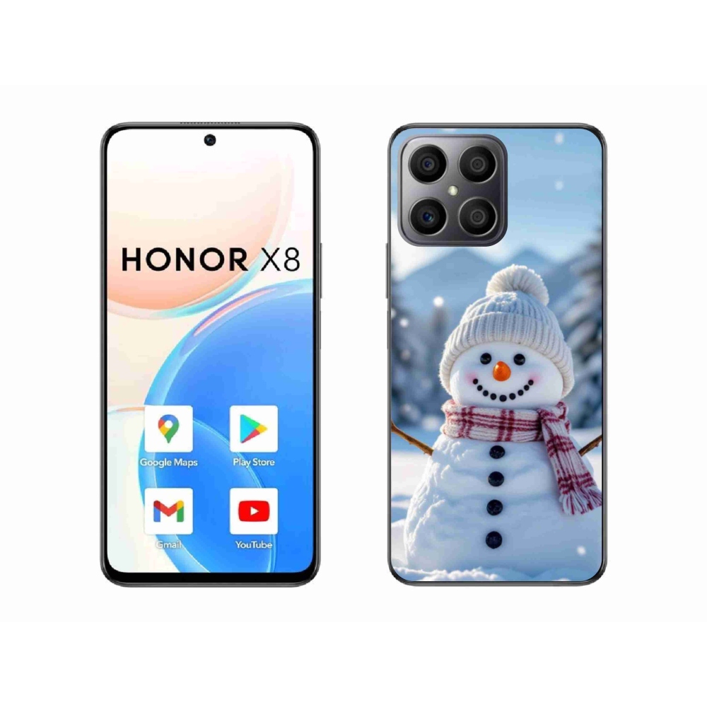 Zselés borítás mmCase a Honor X8-hoz - hóember 3