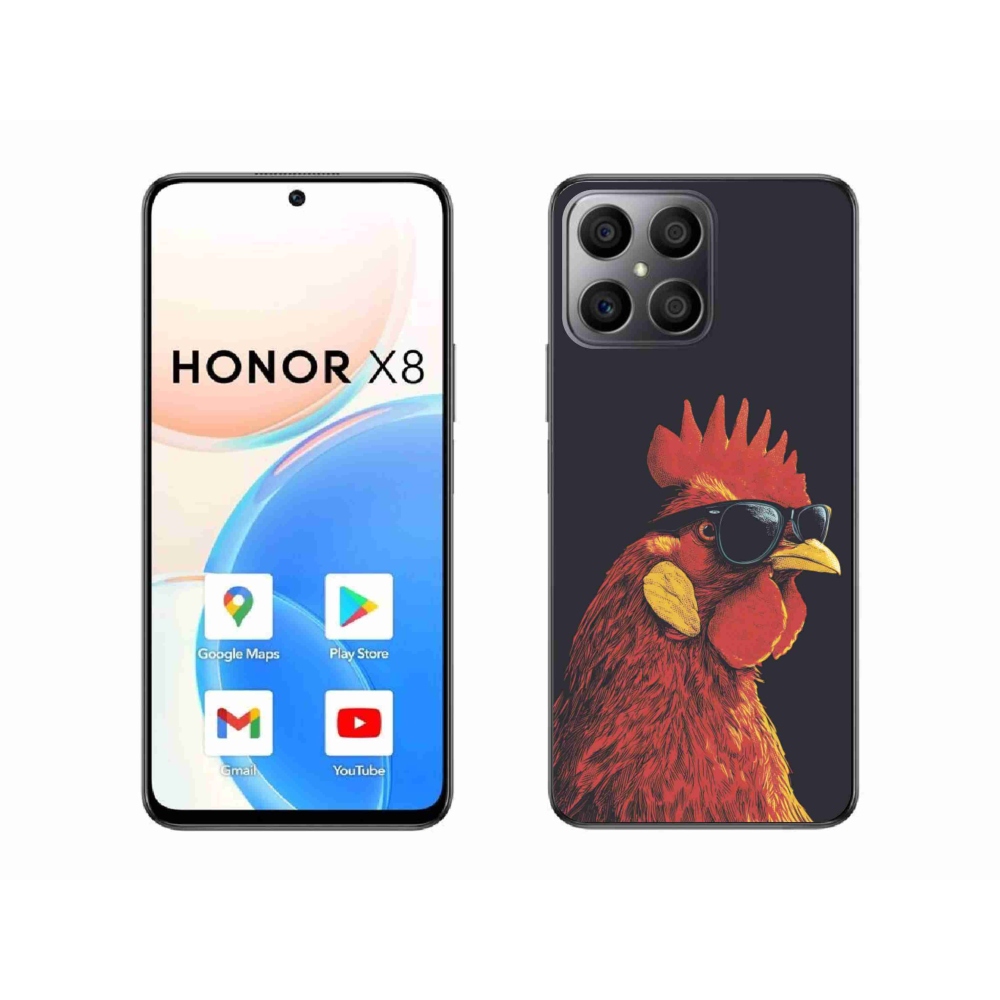 Gél borítás mmCase a Honor X8-hoz - stílusos kakas