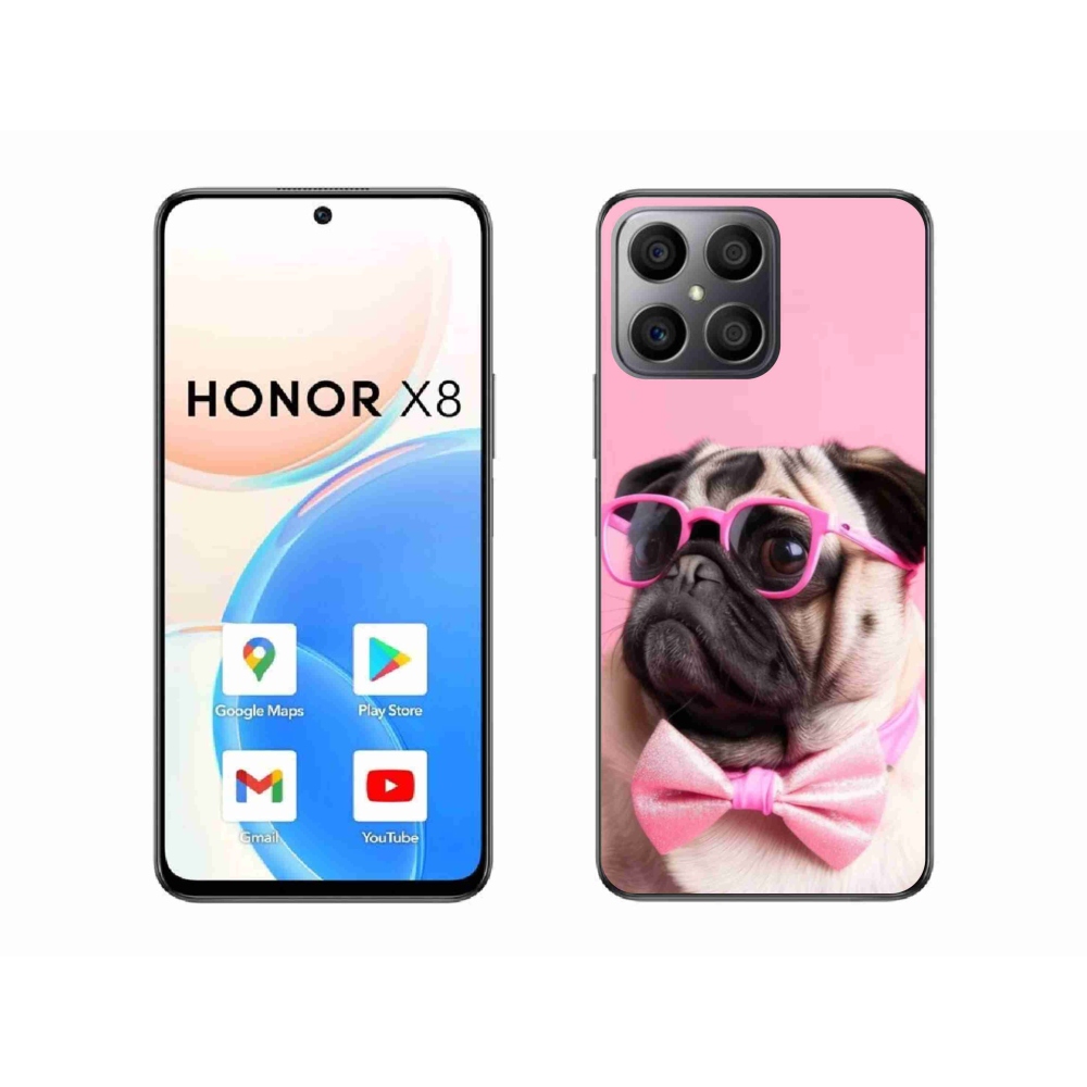 Zselés borítás mmCase a Honor X8-hoz - stílusos mopsz