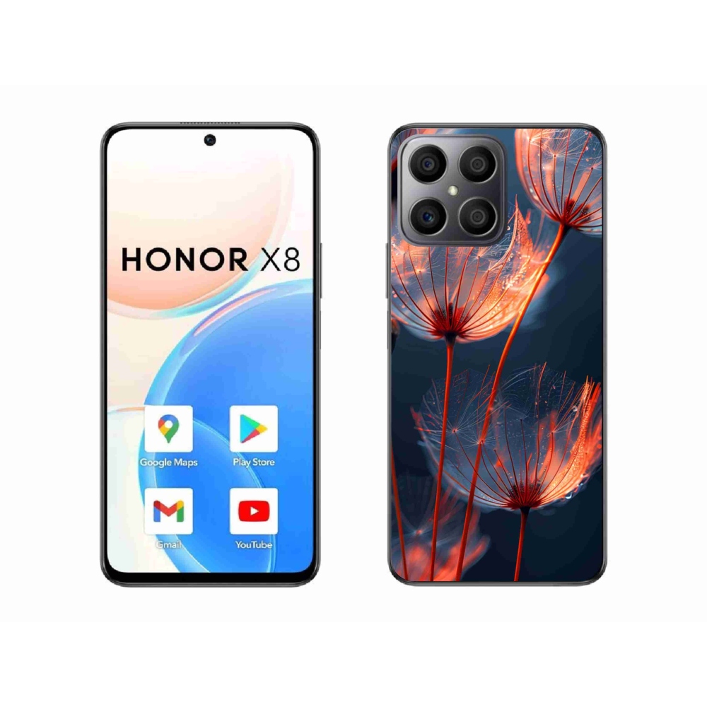 Zselés borítás mmCase a Honor X8-hoz - világító pehely