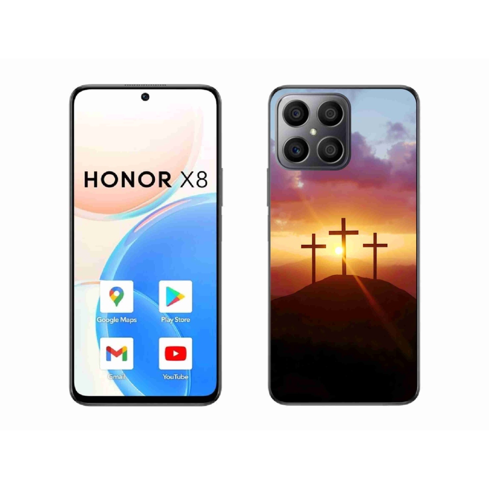 Zselés borítás mmCase a Honor X8-hoz - három kereszt