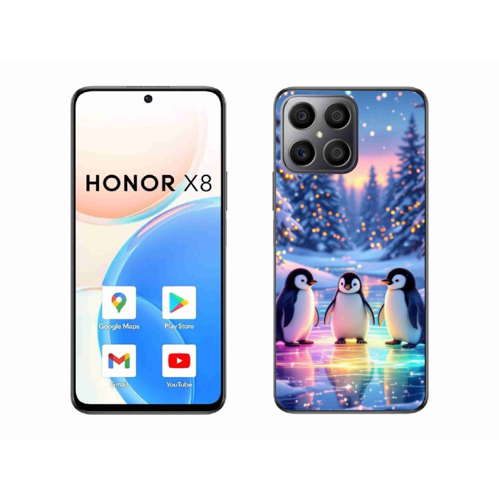 Zselés borítás mmCase a Honor X8-hoz - pingvinek