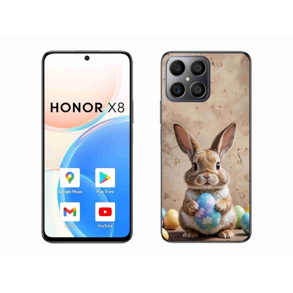 Zselés borítás mmCase a Honor X8-hoz - Húsvéti nyuszi