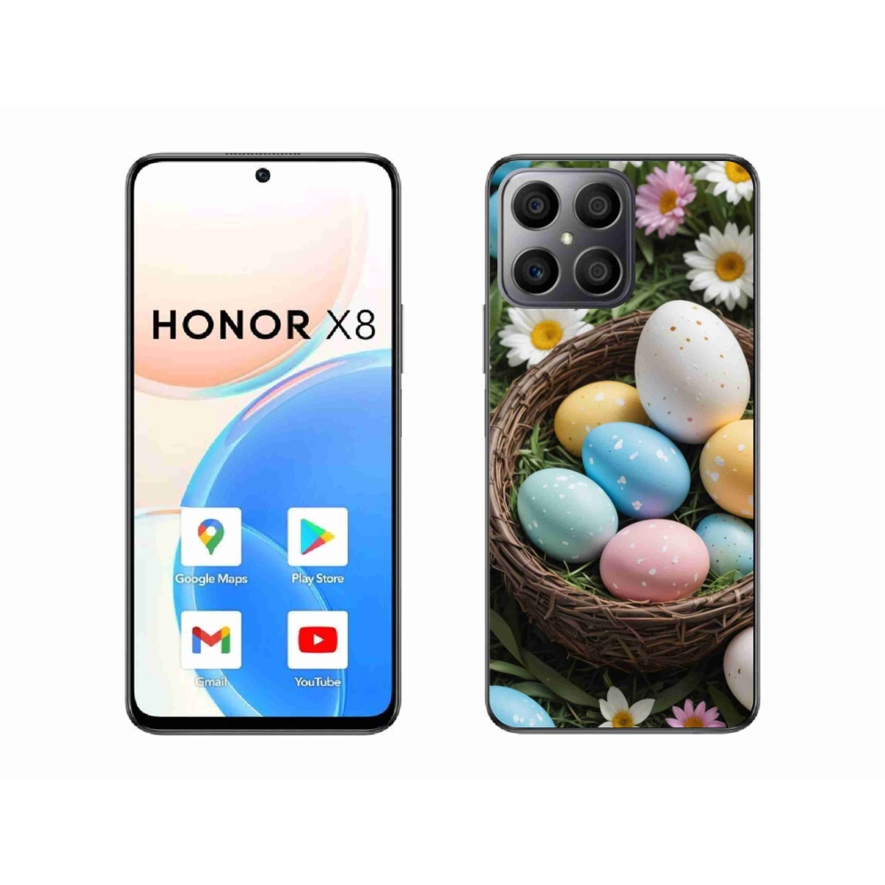 Zselés borítás mmCase a Honor X8-hoz - Húsvéti tojások 2